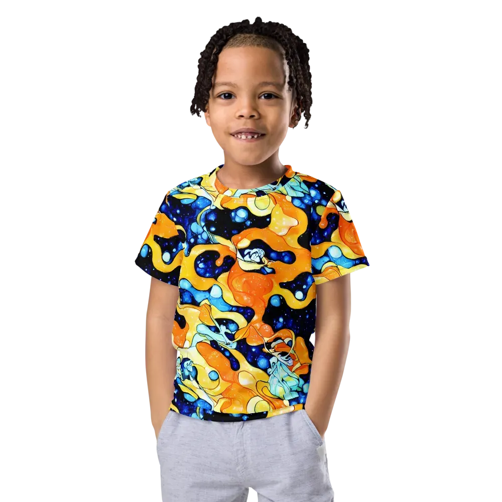 Starlight Melt on Kids Crew Neck T-Shirt — Front