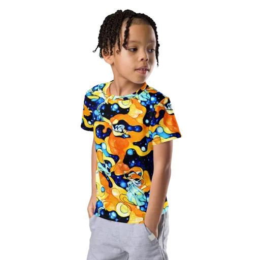 Starlight Melt on a Kids Crew Neck T-Shirt