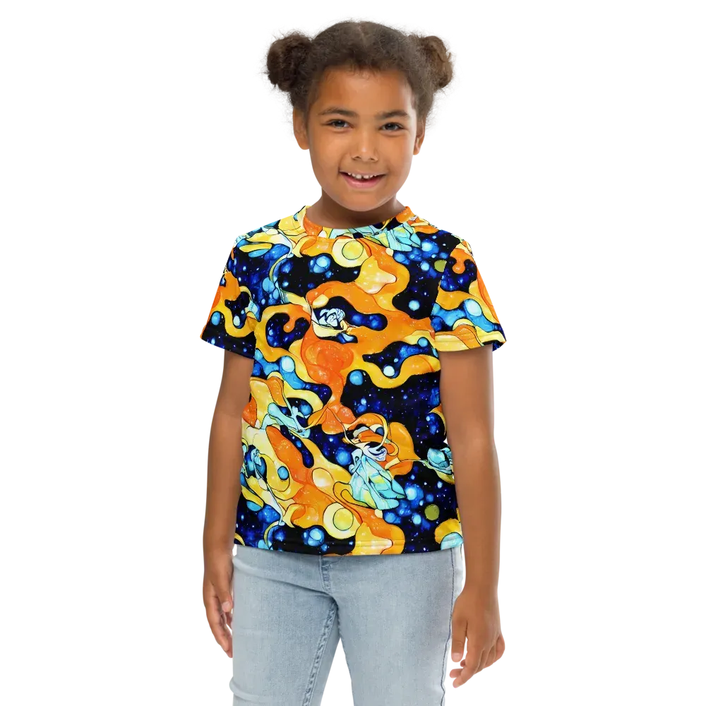Starlight Melt on Kids Crew Neck T-Shirt — Front