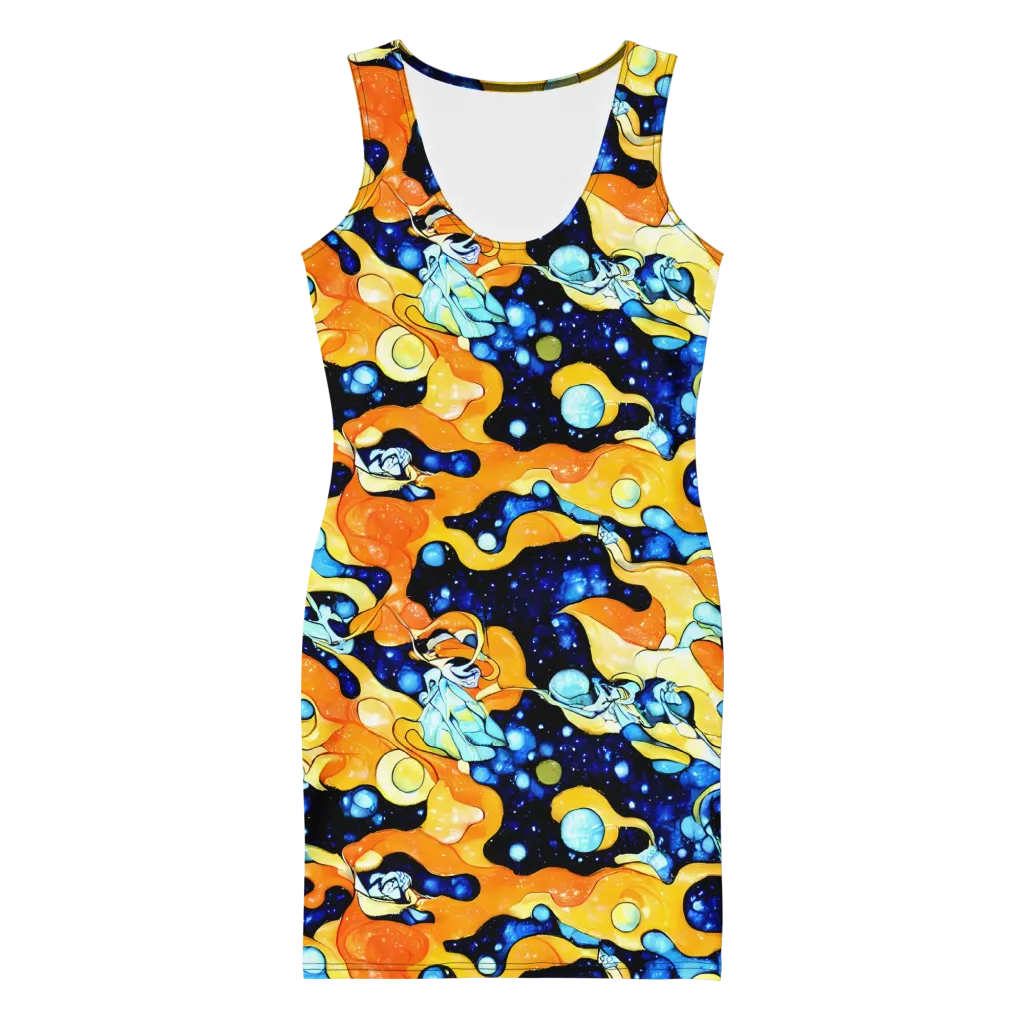 Starlight Melt on Bodycon Dress — Front