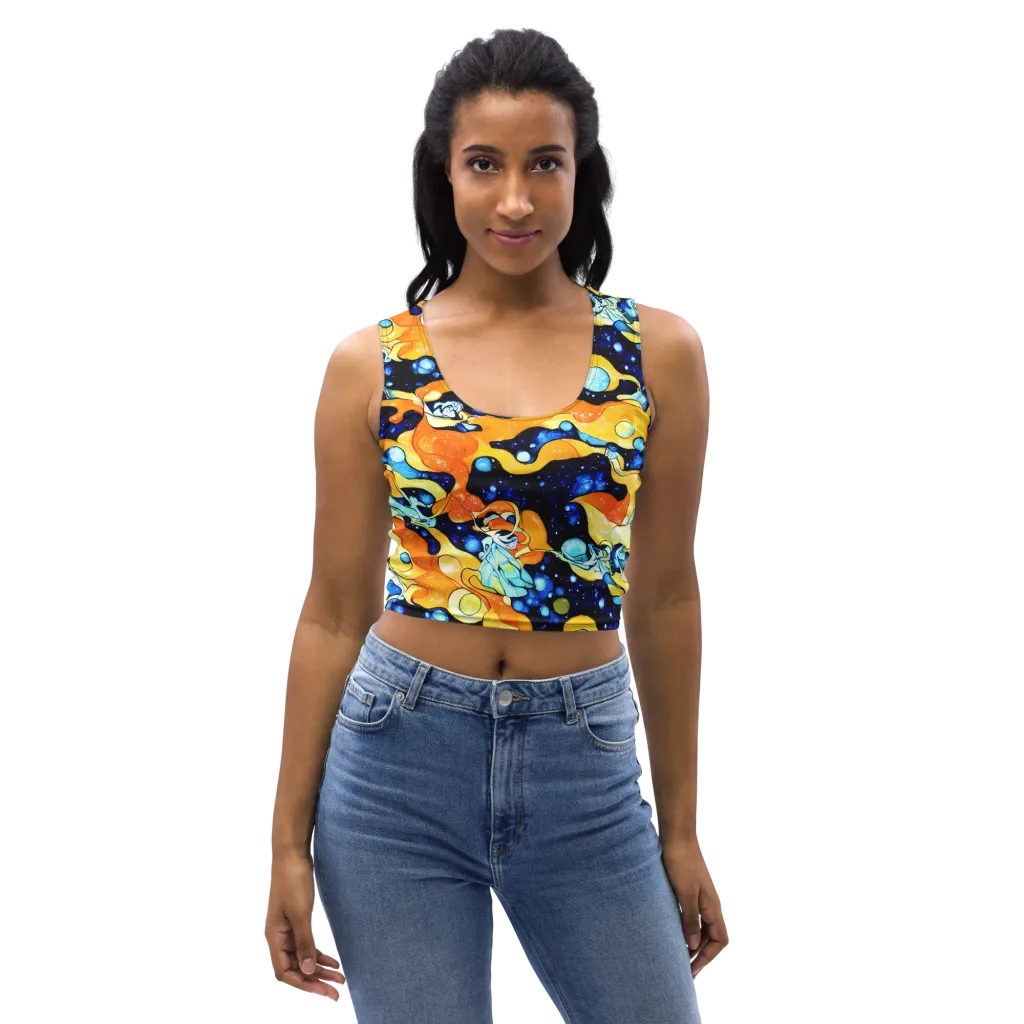 Starlight Melt on Crop Top — Front