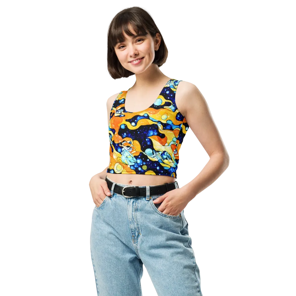 Starlight Melt on Crop Top — Front