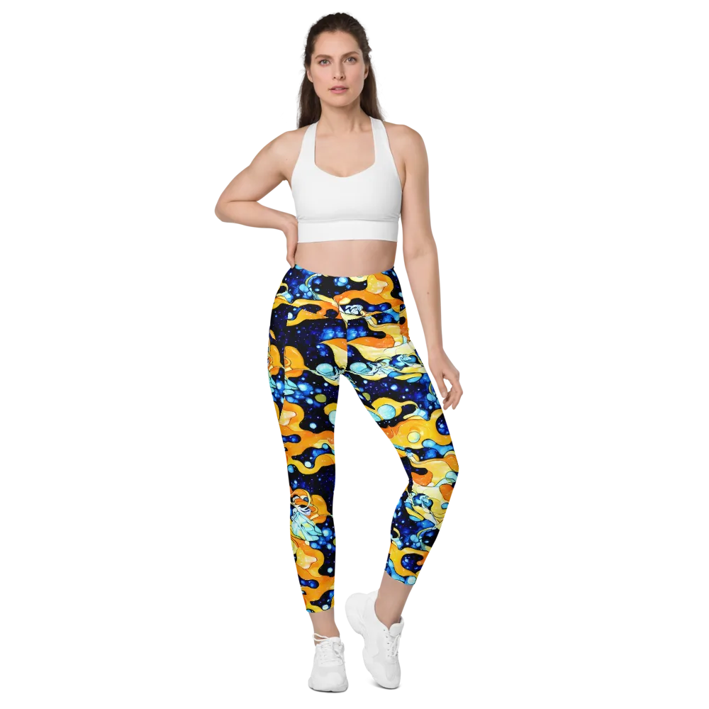 Starlight Melt on Leggings with Pockets — Front