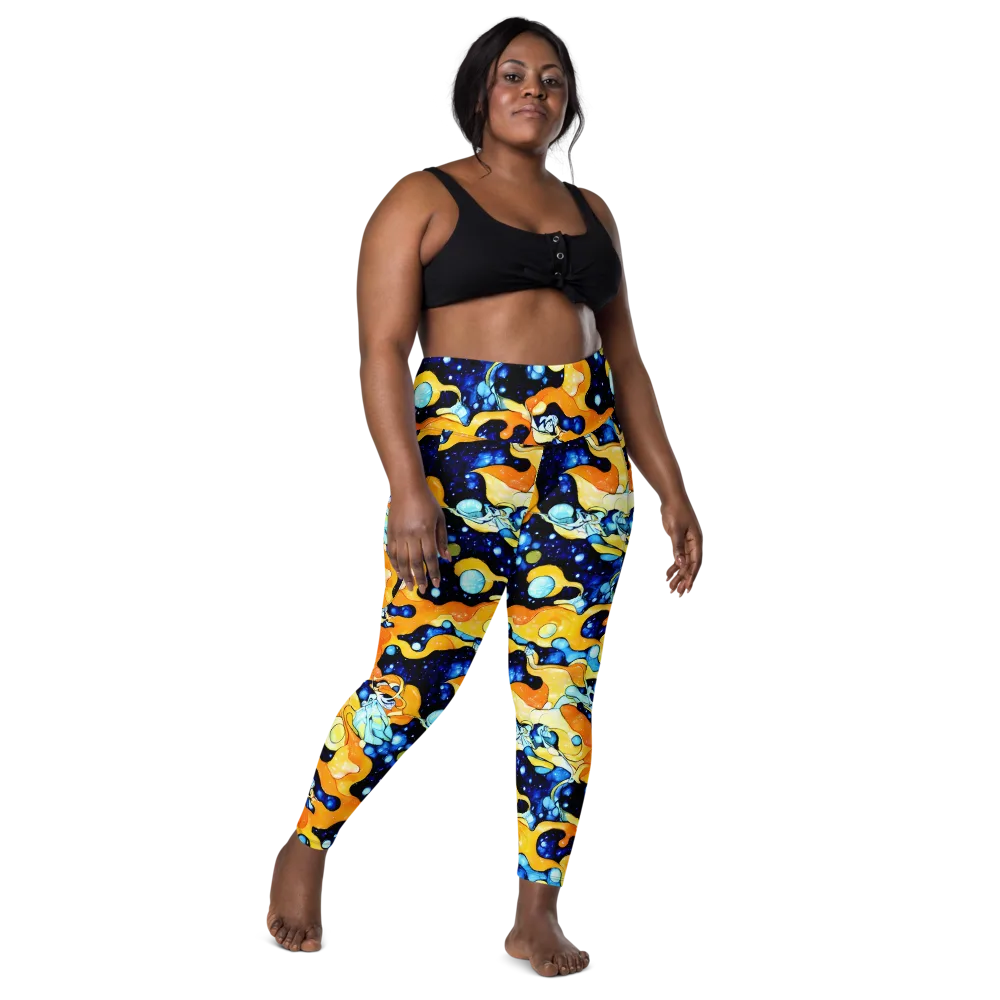 Starlight Melt on Leggings with Pockets — Front