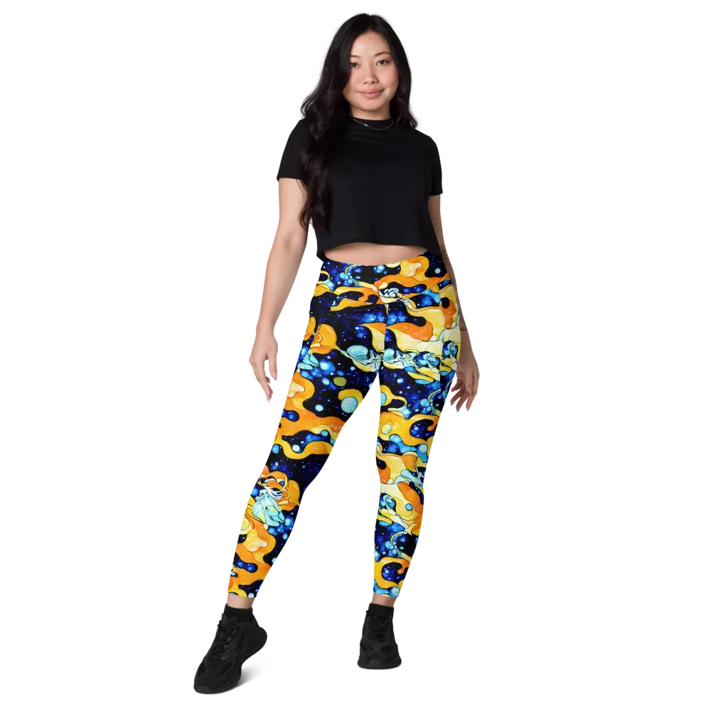 Starlight Melt on Leggings with Pockets — Front