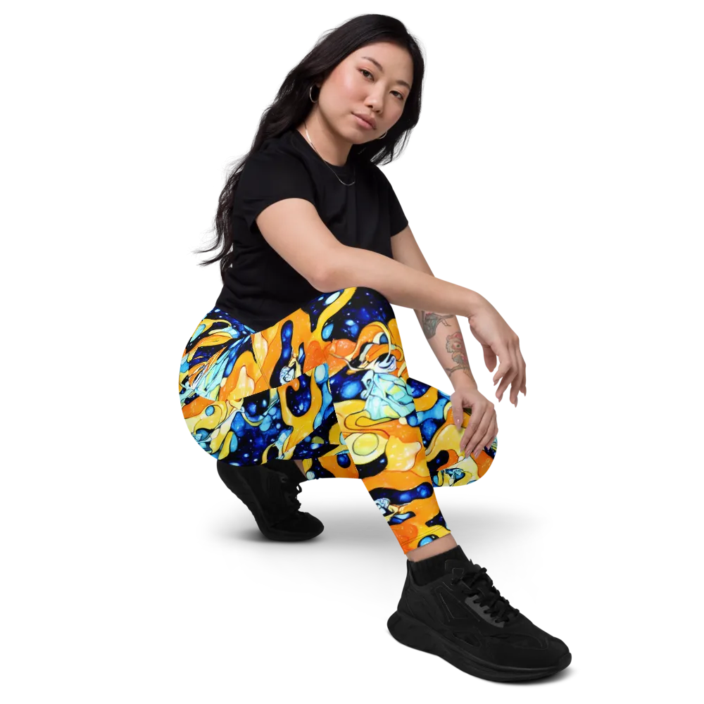 Starlight Melt on Leggings with Pockets — Right Front