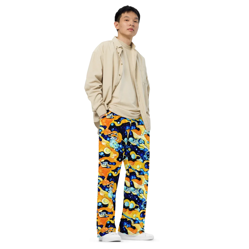 Starlight Melt on Wide-Leg Pants — Right Front