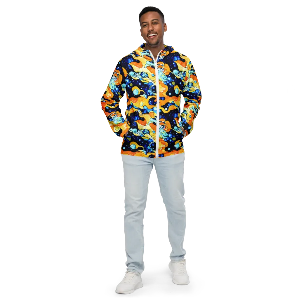 Starlight Melt on Men's Windbreaker — Front
