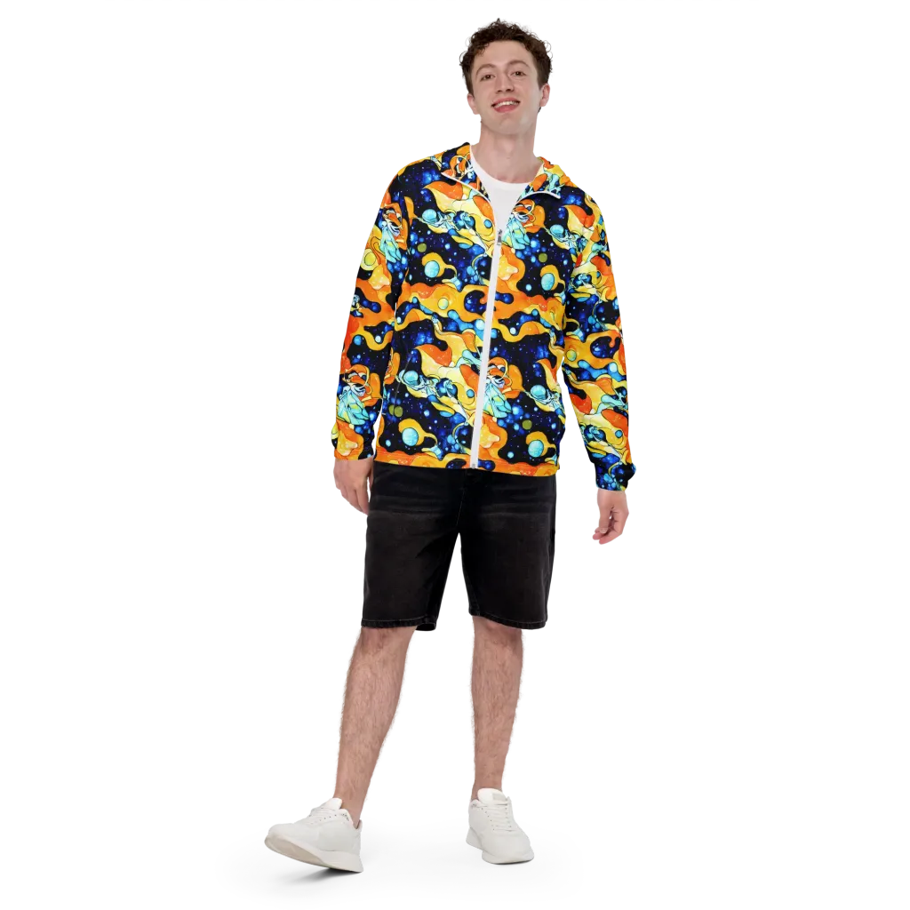 Starlight Melt on Men's Windbreaker — Front