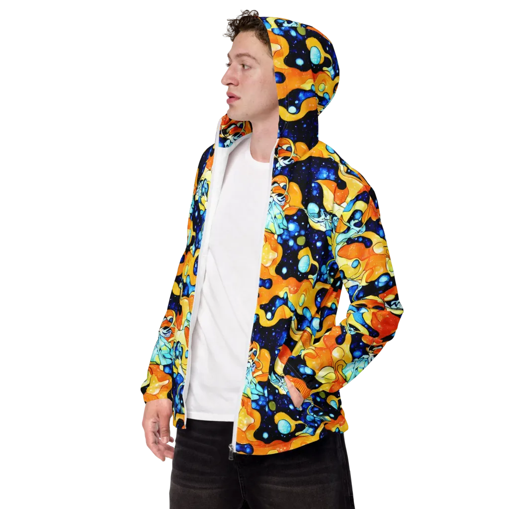 Starlight Melt on Men's Windbreaker — Left Front