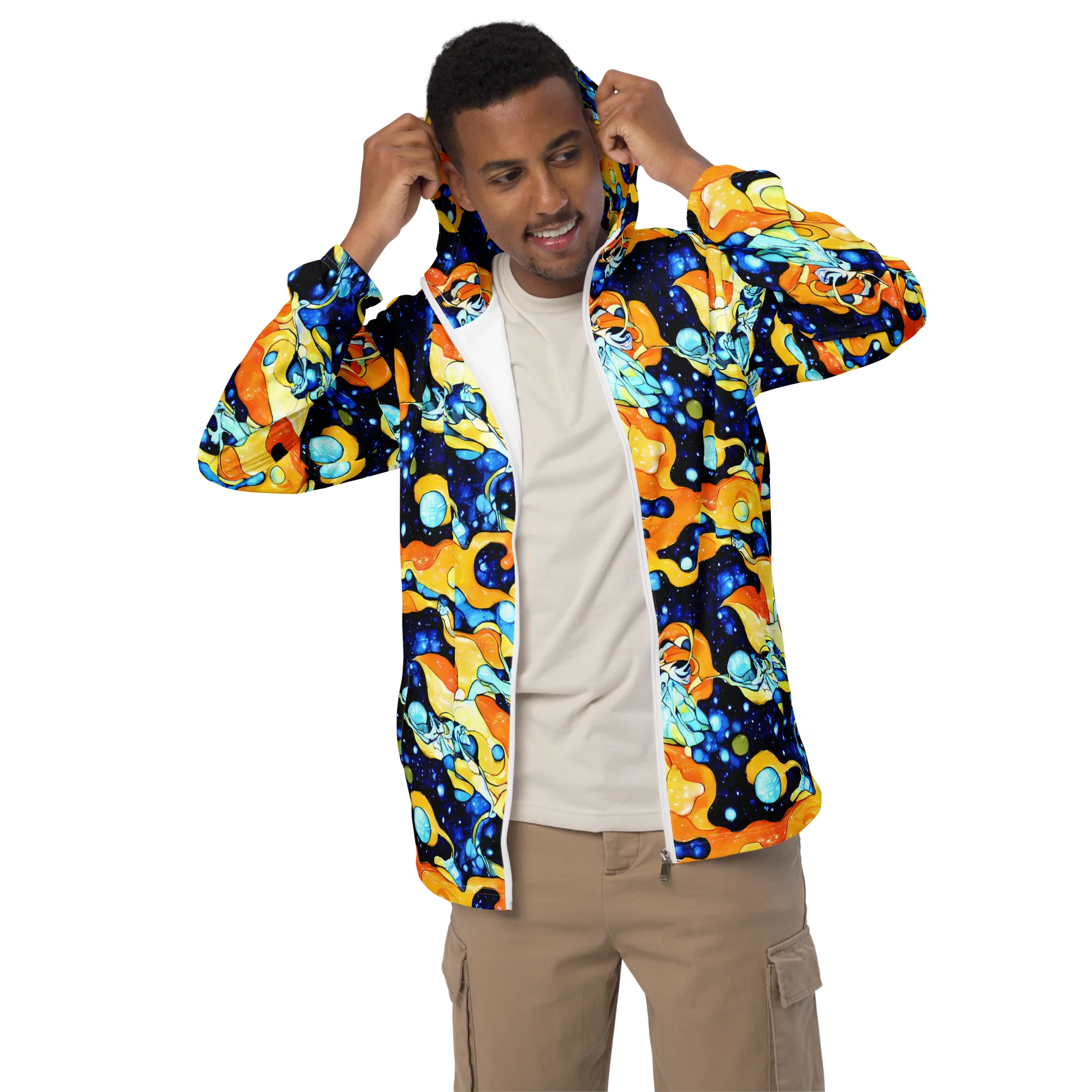 Starlight Melt on Men's Windbreaker — Front