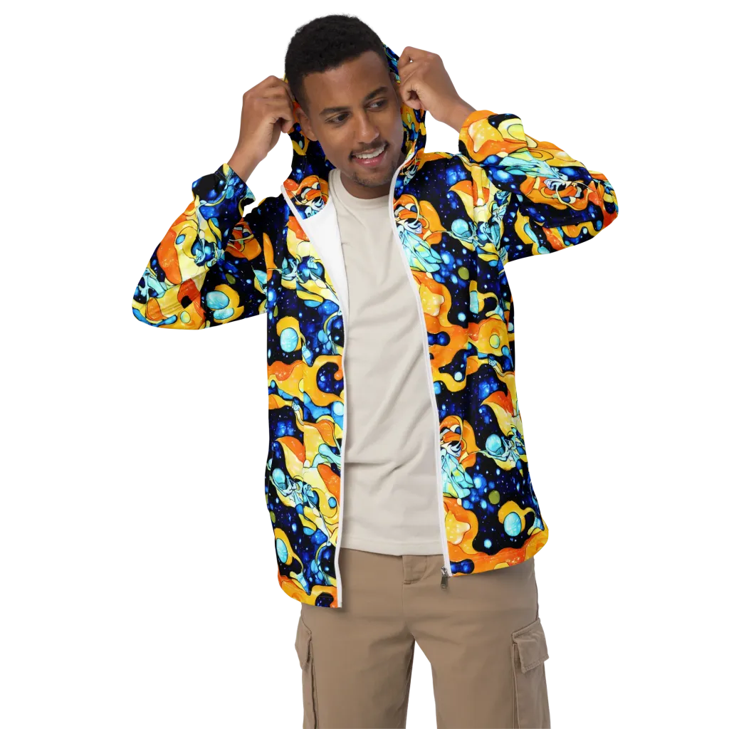 Starlight Melt on Men's Windbreaker — Front