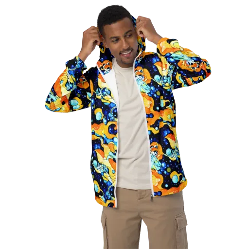 Starlight Melt on a Men's Windbreaker