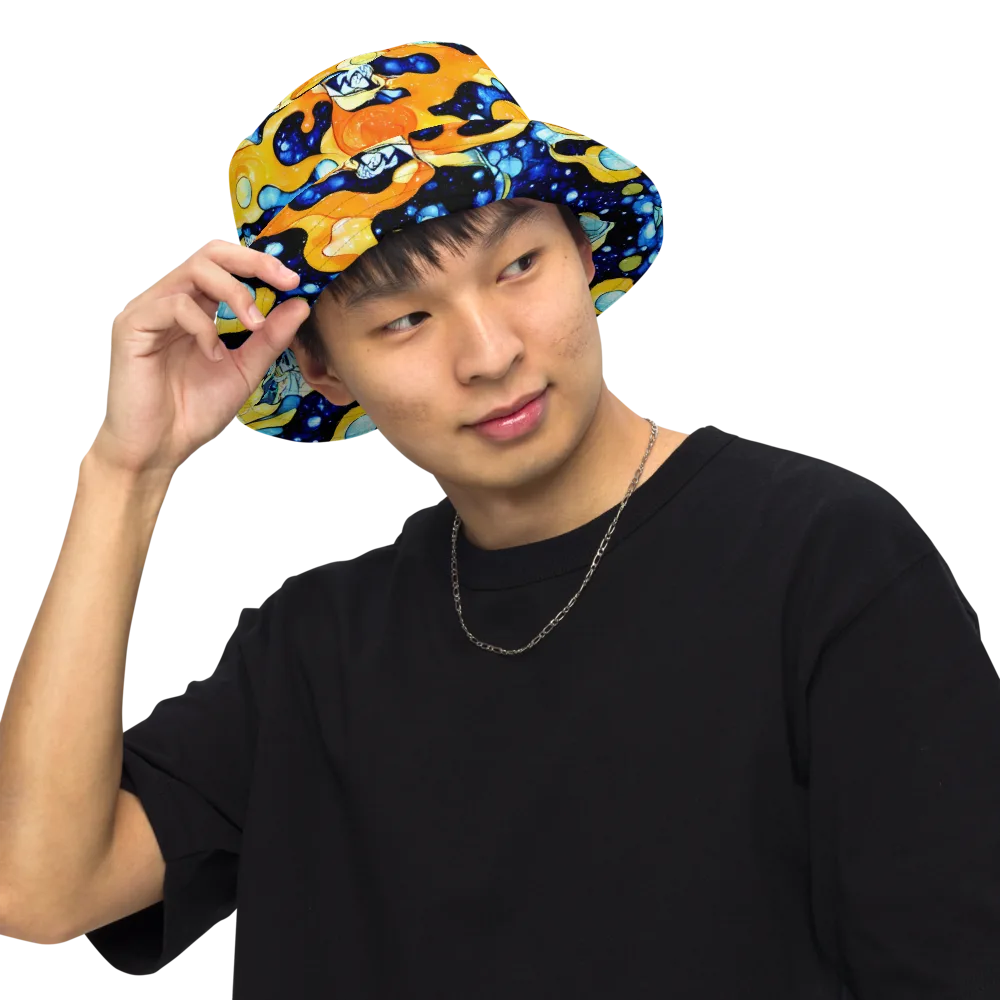 Starlight Melt on Reversible Bucket Hat — Front Inside