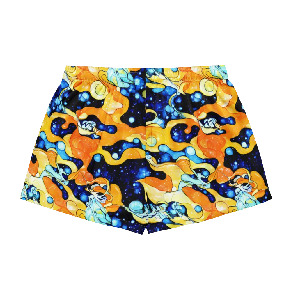 Starlight Melt on Women's Pajama Shorts — Back