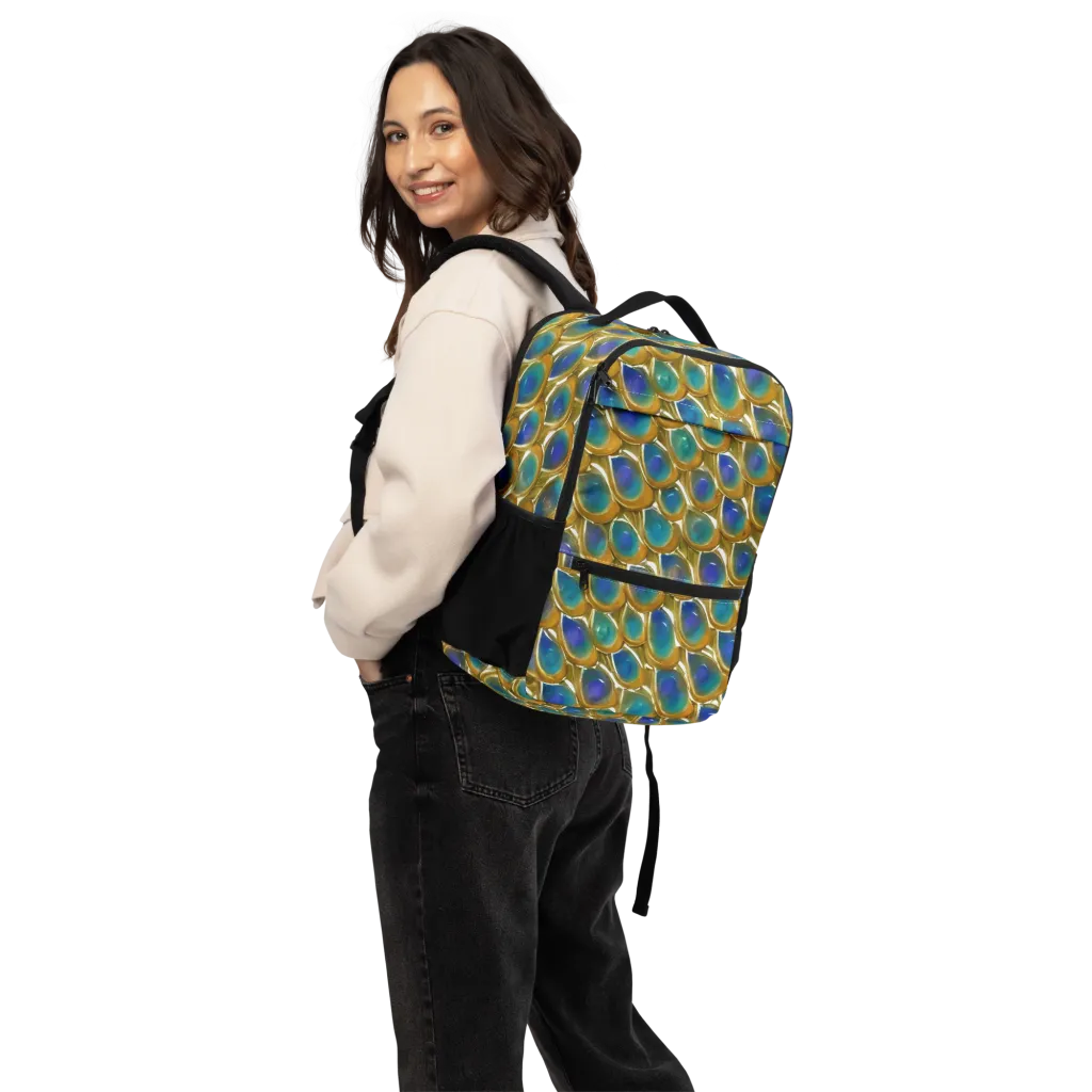 Peacock Voltage on Utility Backpack — Back