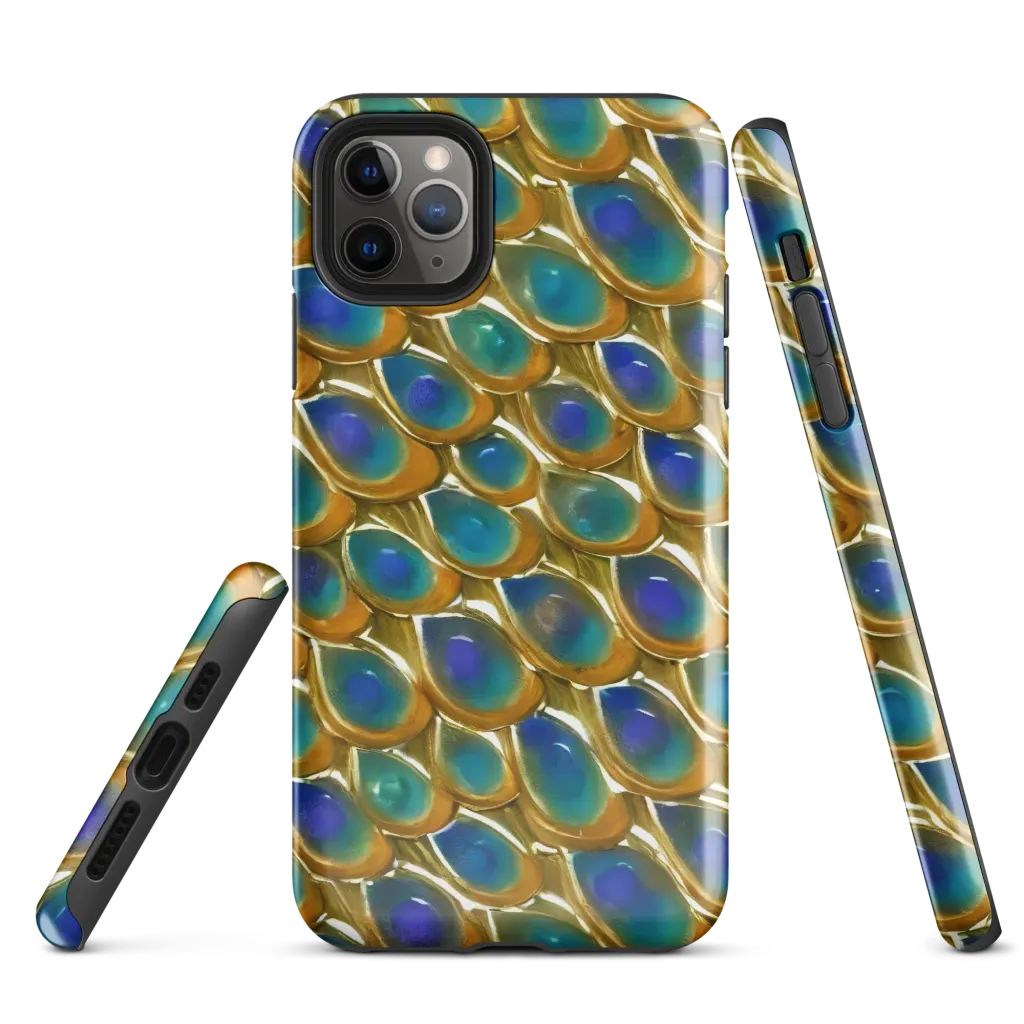 Peacock Voltage on Tough Case for iPhone® — Front