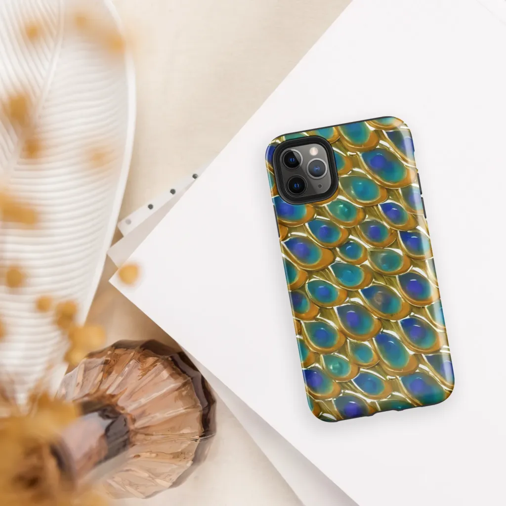 Peacock Voltage on Tough Case for iPhone® — Front