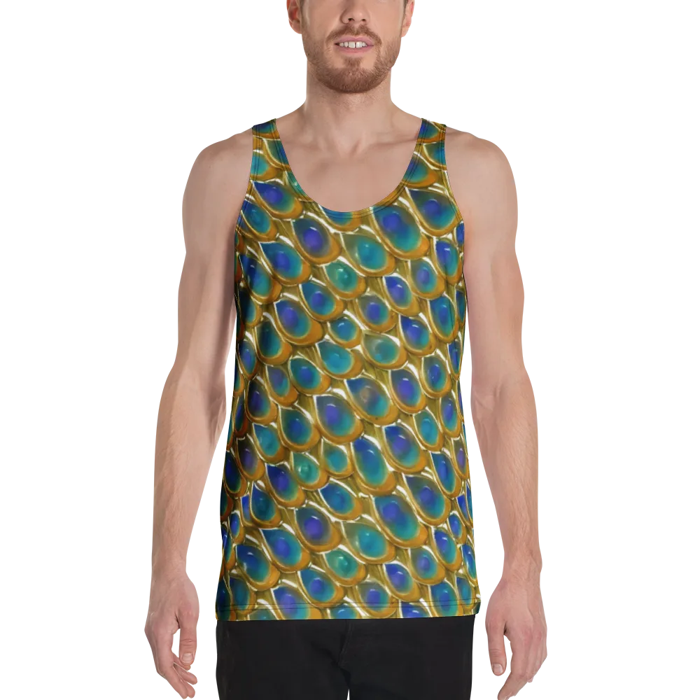 Peacock Voltage on Men's Tank Top — Front