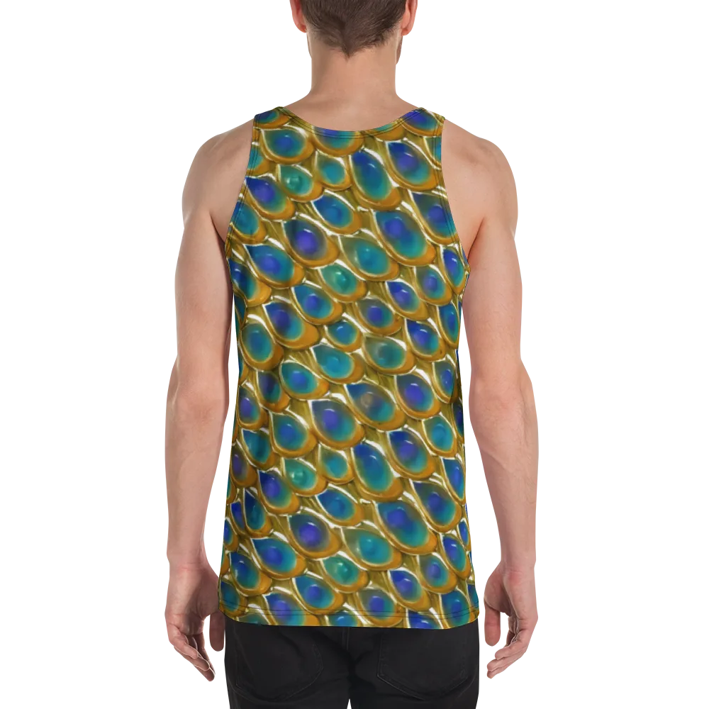 Peacock Voltage on Men's Tank Top — Back
