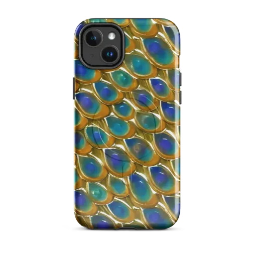Peacock Voltage on a MagSafe Tough Case for iPhone®