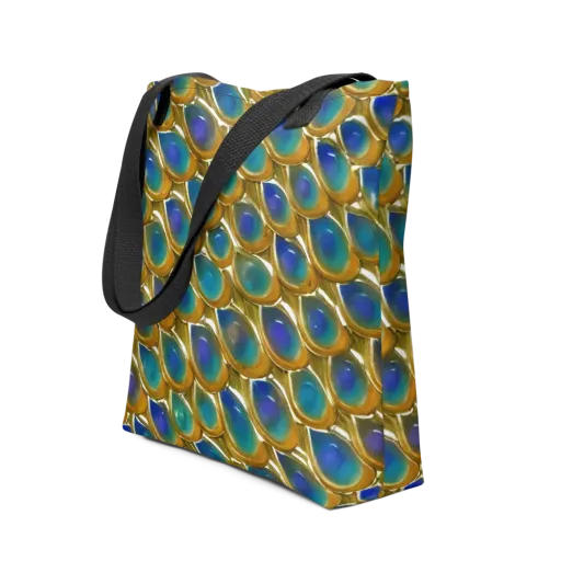 Peacock Voltage on a Tote Bag