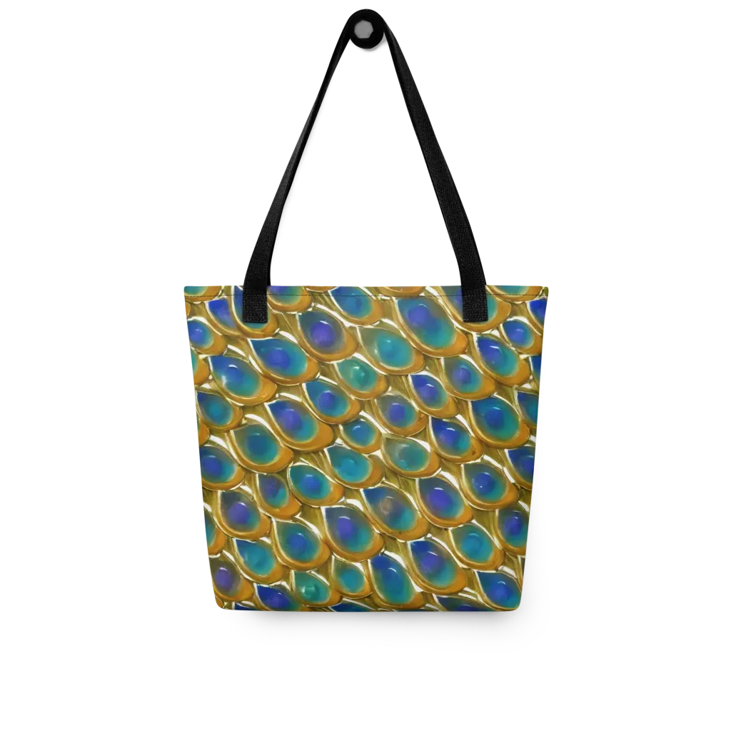 Peacock Voltage on Tote Bag — Front