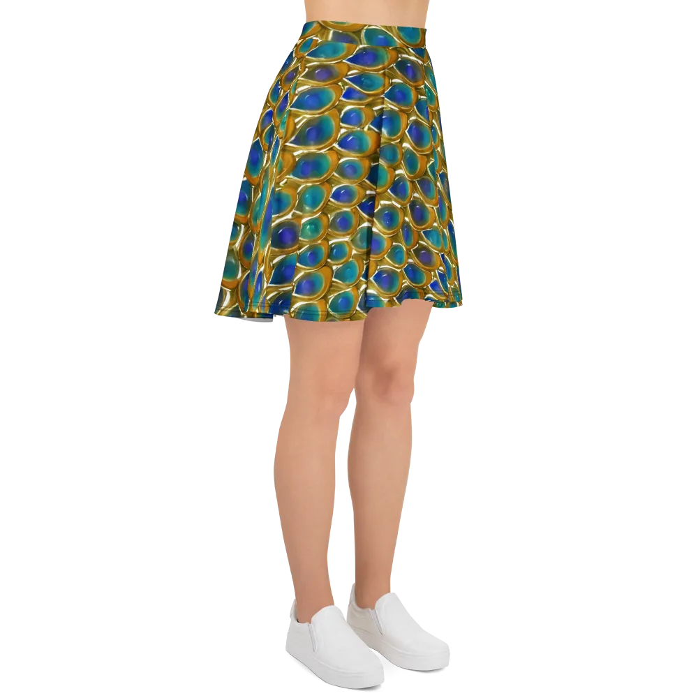 Peacock Voltage on Skater Skirt — Right