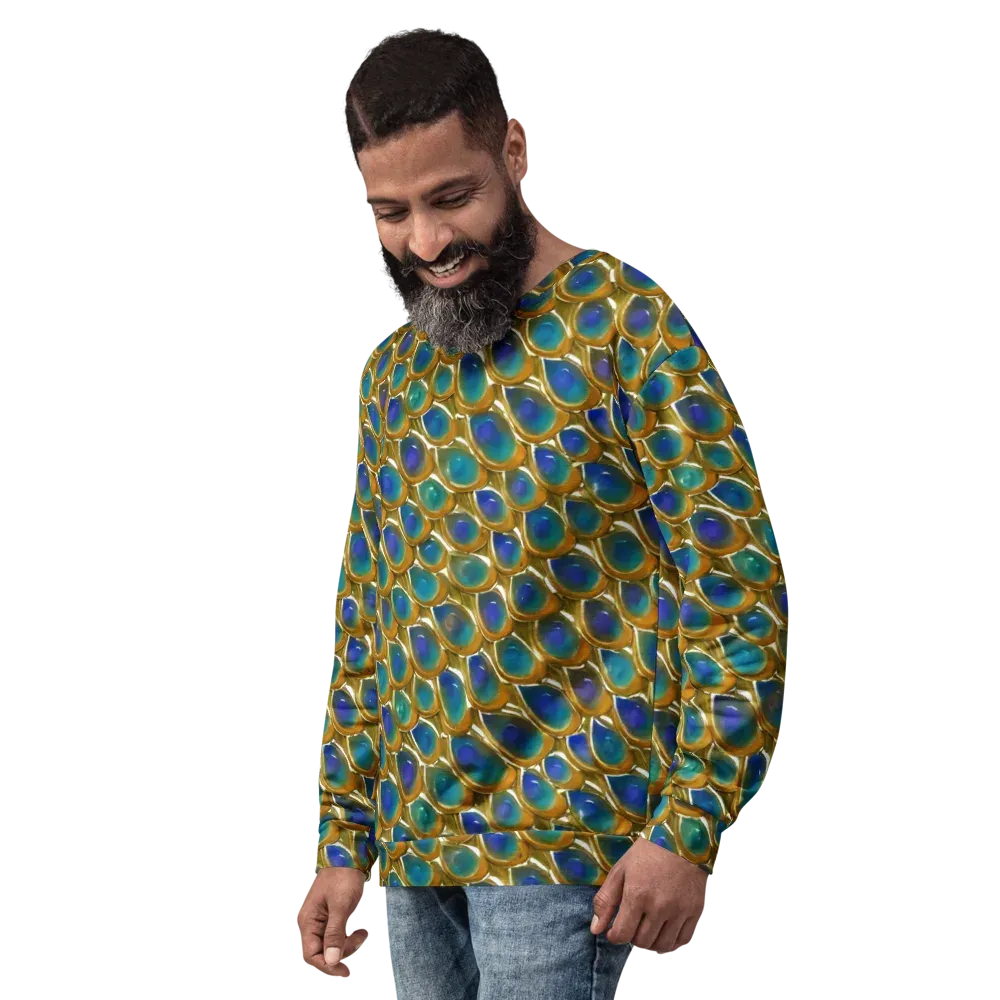 Peacock Voltage on Sweatshirt — Left Front
