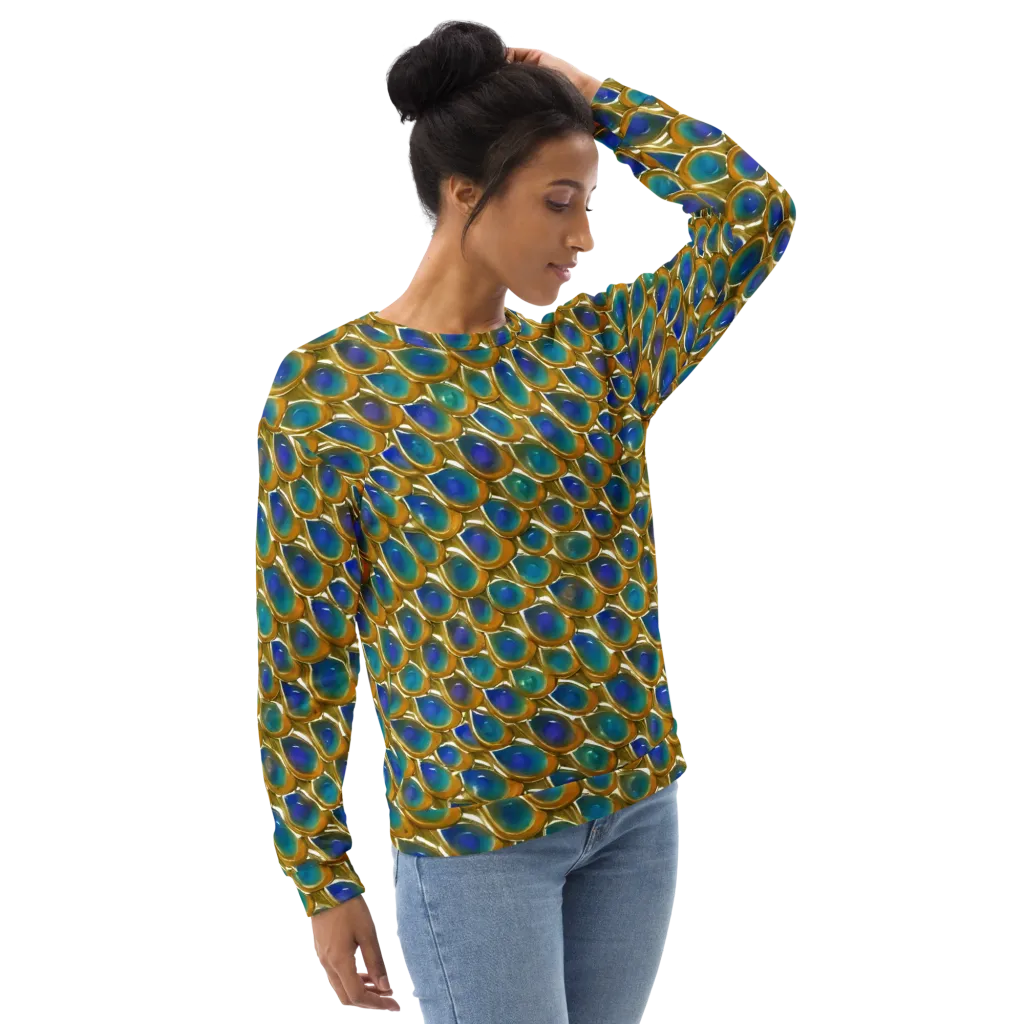 Peacock Voltage on Sweatshirt — Right Front