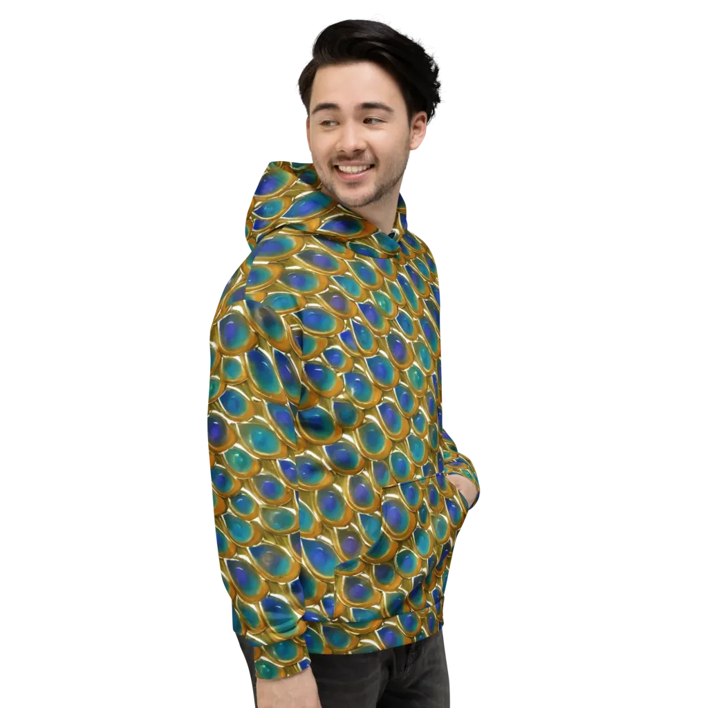 Peacock Voltage on Hoodie — Right