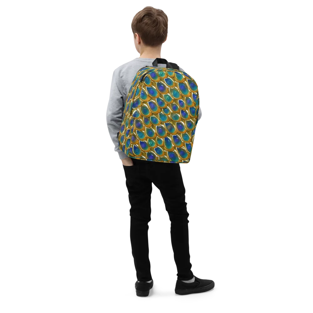 Peacock Voltage on Minimalist Backpack — Right Front