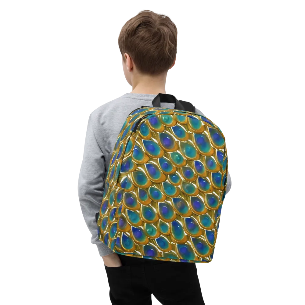 Peacock Voltage on Minimalist Backpack — Zoomed-in