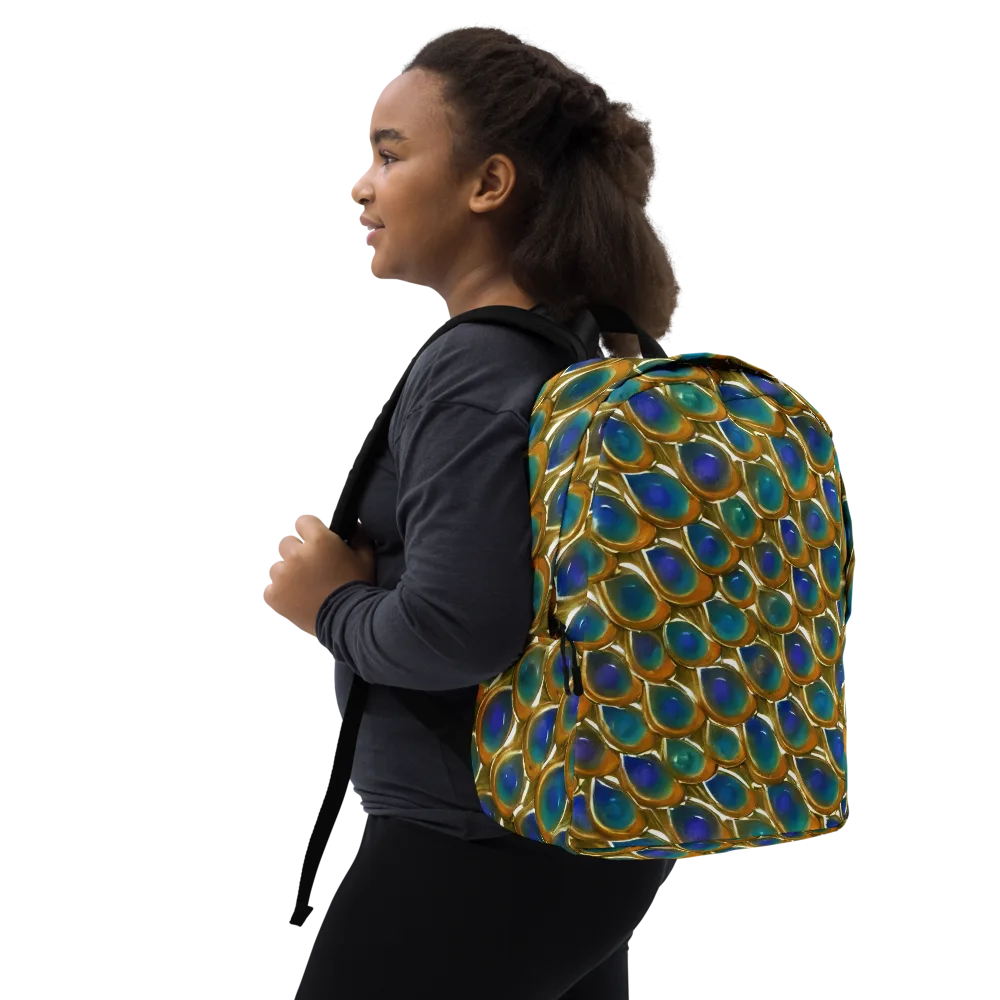 Peacock Voltage on Minimalist Backpack — Right Front