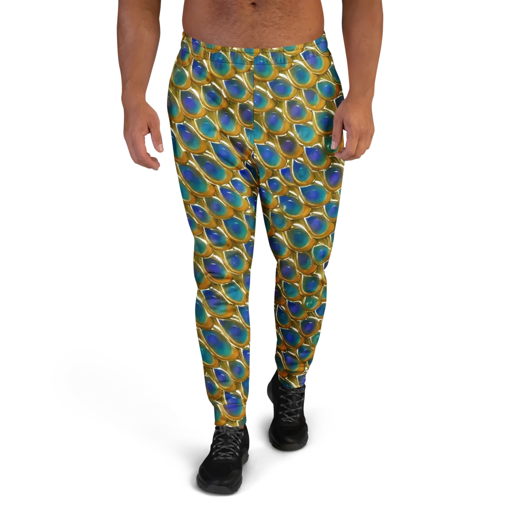 Peacock Voltage on Men's Joggers — Front
