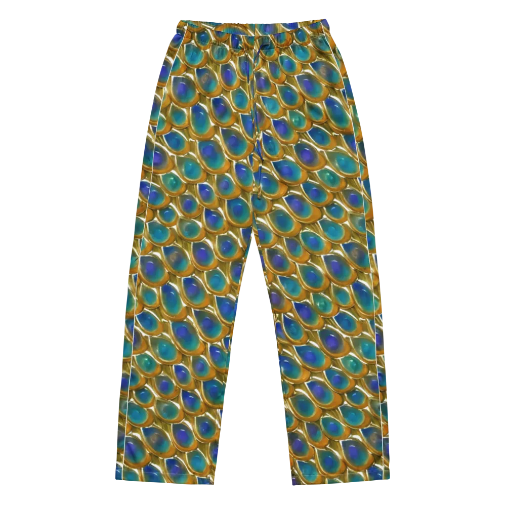Peacock Voltage on Women's Pajama Pants — Front