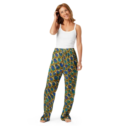 Peacock Voltage on a Women's Pajama Pants