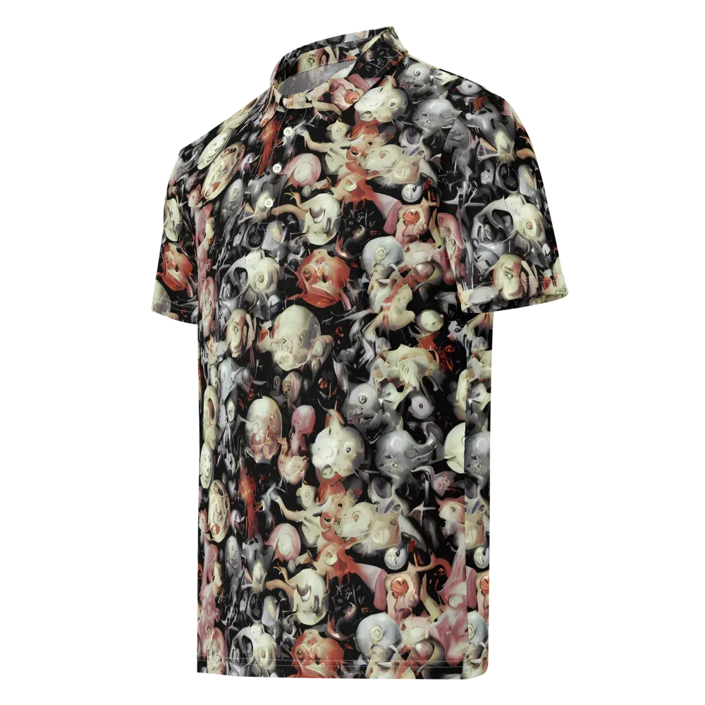 Nocturnal Oddities on Men's Slim Fit Polo Shirt — Left Front