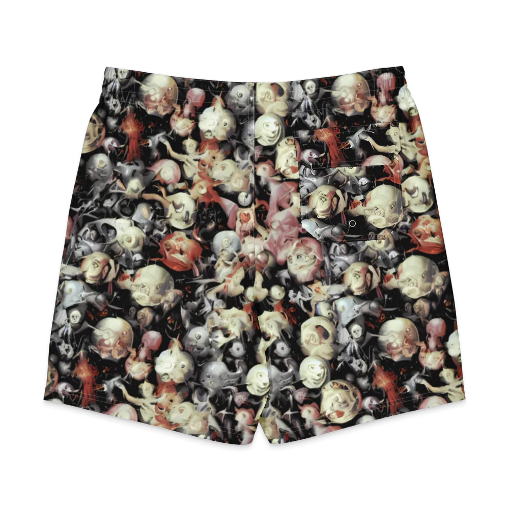 Nocturnal Oddities on Men's Board Shorts — Back
