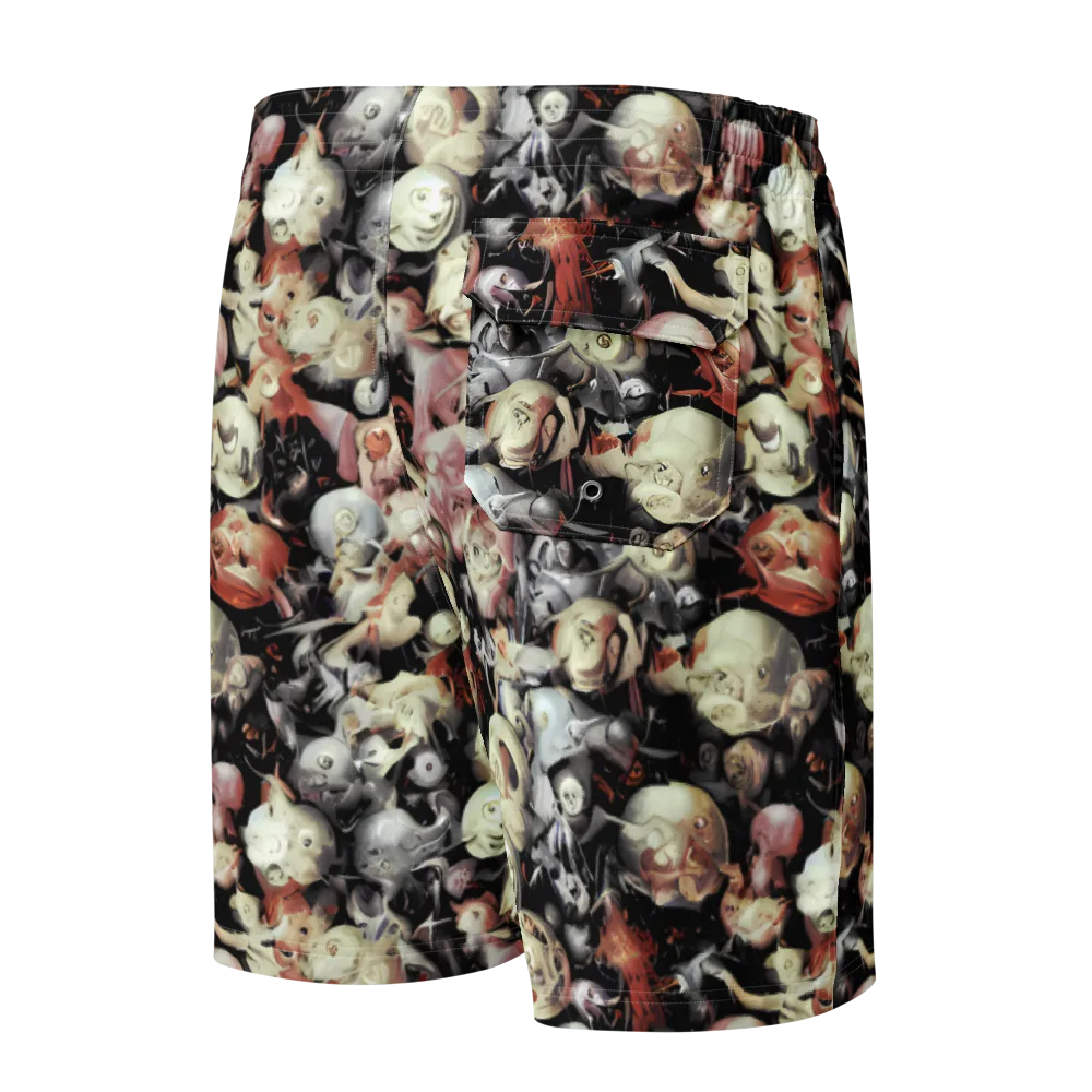 Nocturnal Oddities on Men's Board Shorts — Back