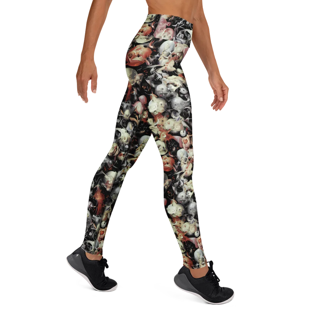 Nocturnal Oddities on Yoga Leggings — Right