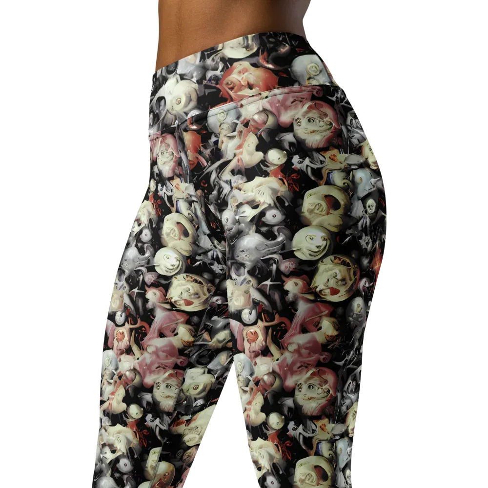 Nocturnal Oddities on Yoga Leggings — Left Front