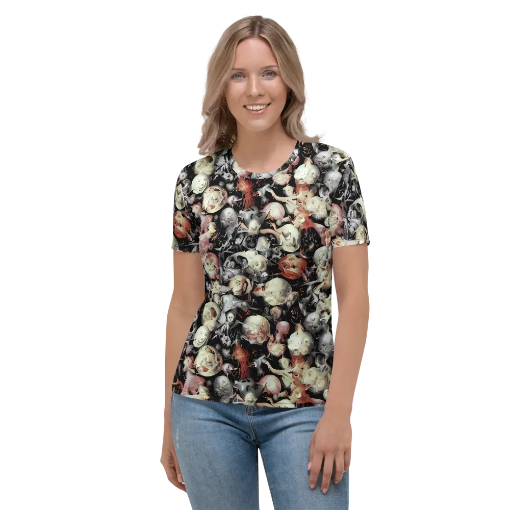 Nocturnal Oddities on Women's Crew Neck T-Shirt — Front