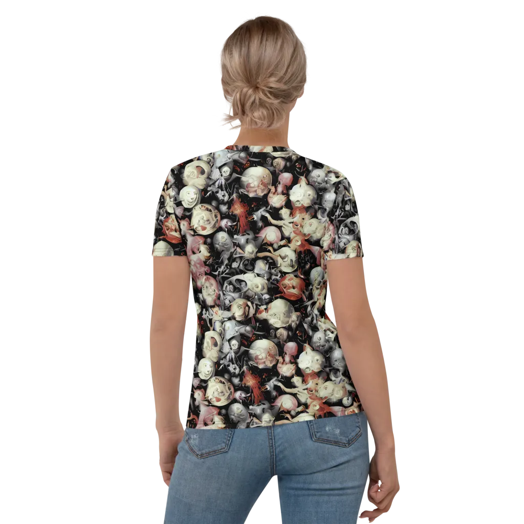 Nocturnal Oddities on Women's Crew Neck T-Shirt — Back