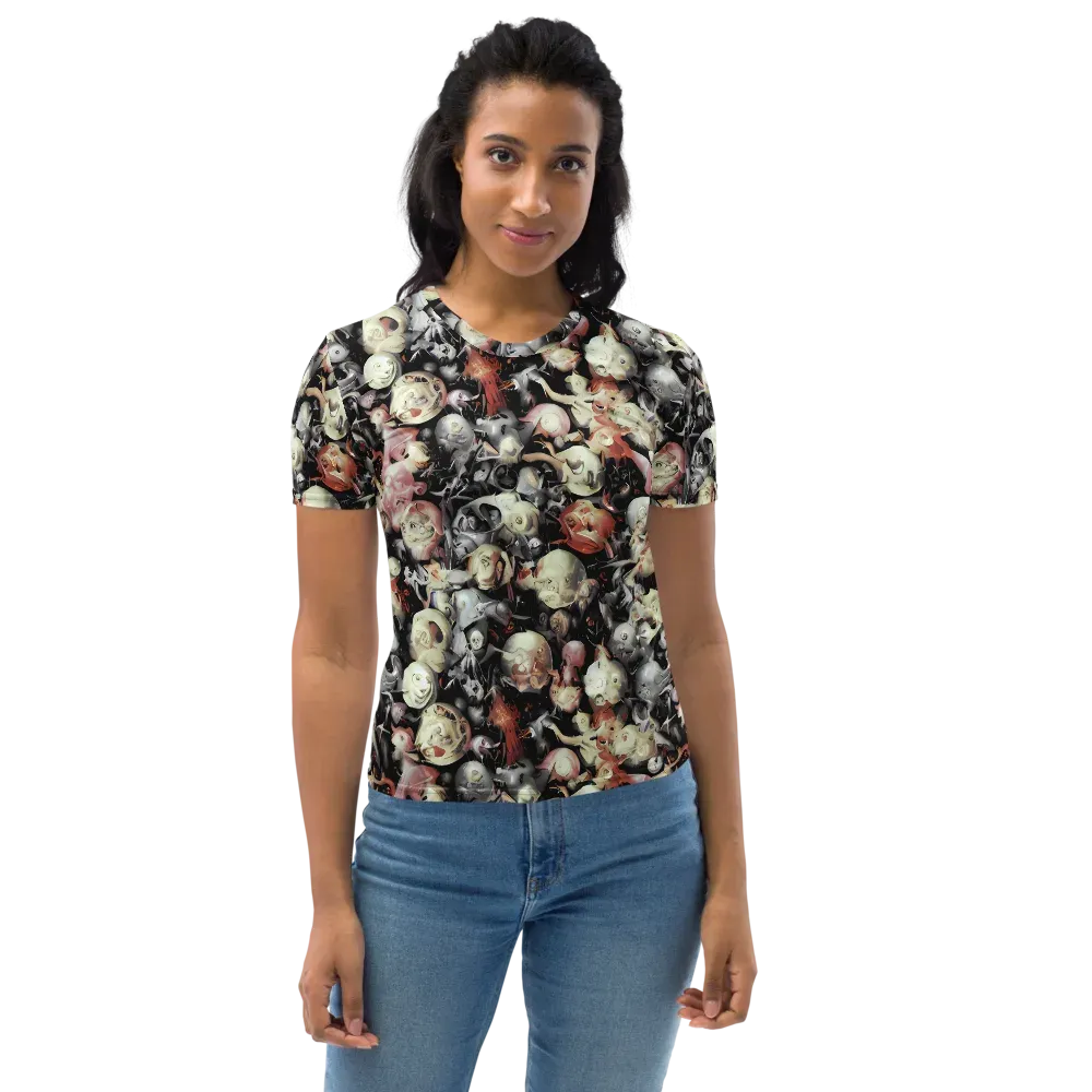 Nocturnal Oddities on Women's Crew Neck T-Shirt — Front