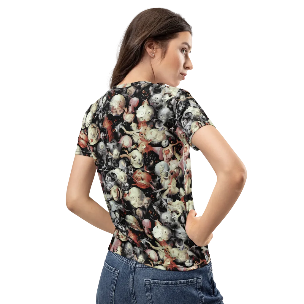 Nocturnal Oddities on Women's Crew Neck T-Shirt — Back