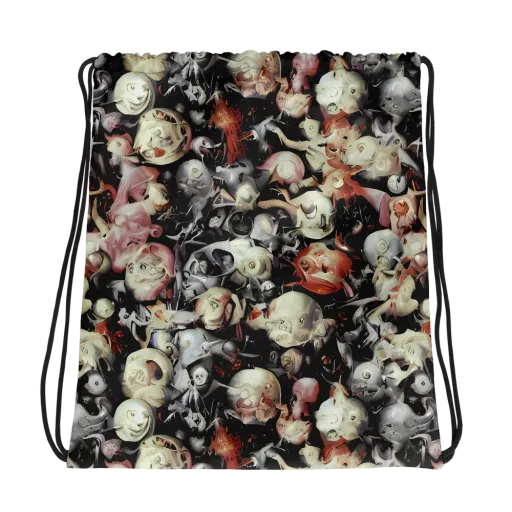 Nocturnal Oddities on a Drawstring Bag