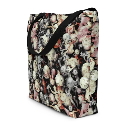 Nocturnal Oddities on a Large Tote Bag W/ Pocket