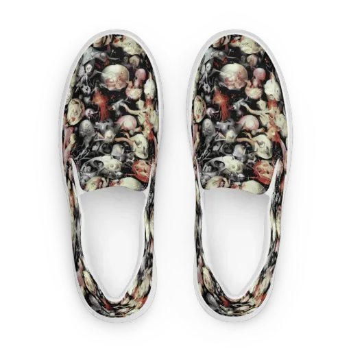 Nocturnal Oddities on a Women's Slip-On Canvas Shoes