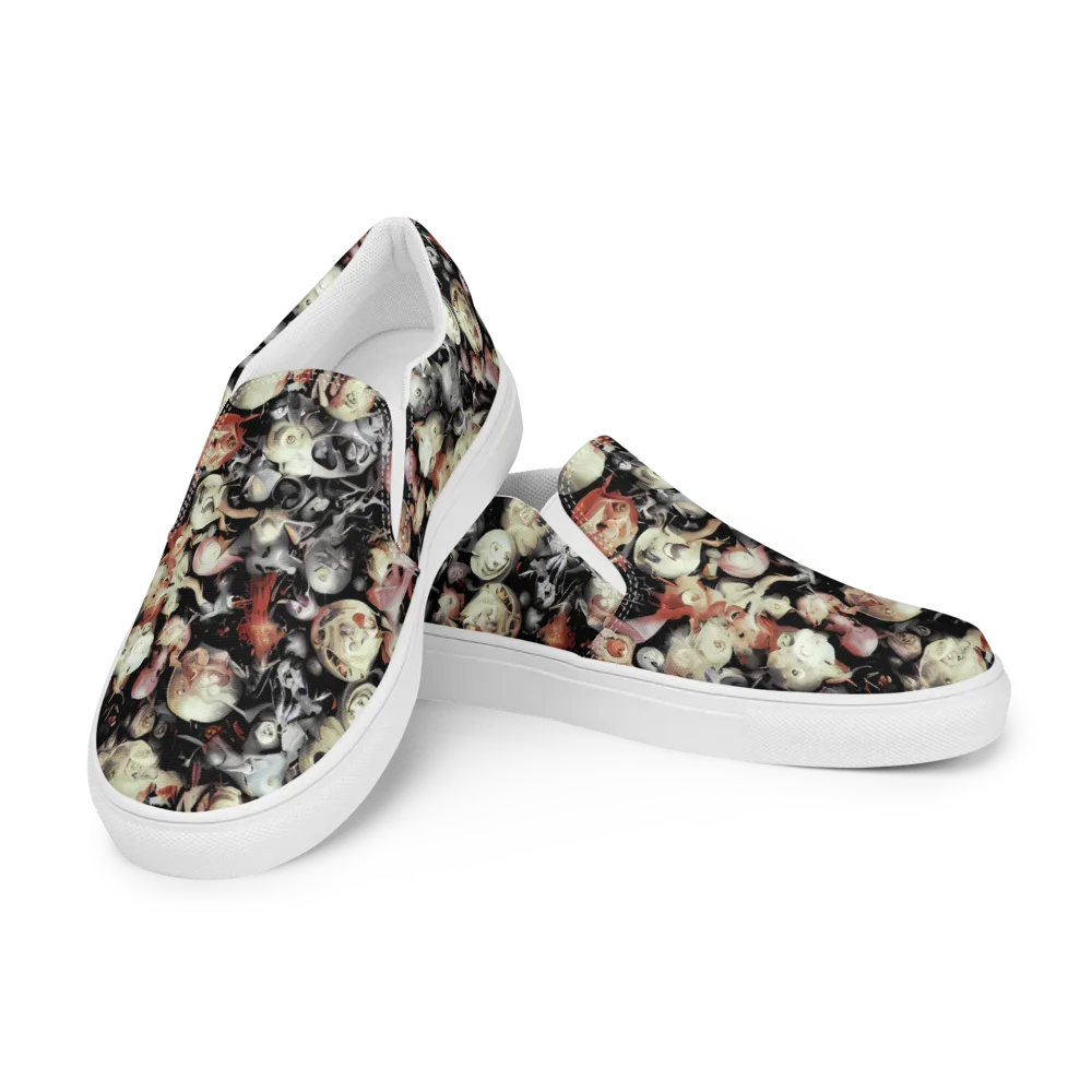 Nocturnal Oddities on Women's Slip-On Canvas Shoes — Left Front